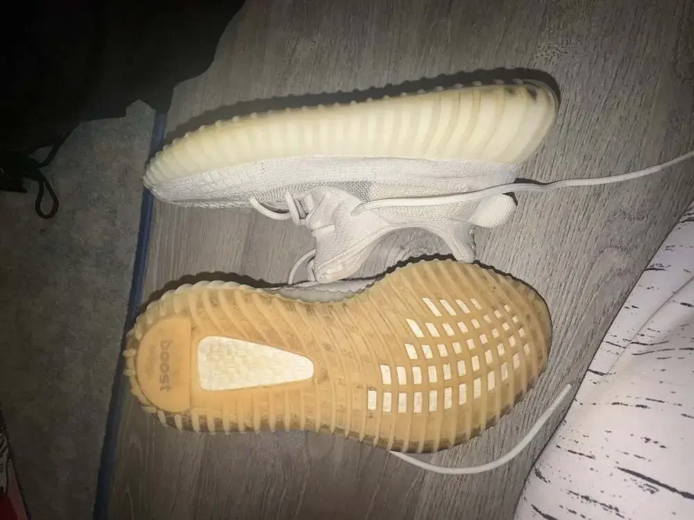 adidas Yeezy Boost 350 V2 White Bone Mens Shoes HQ6316 Size 11